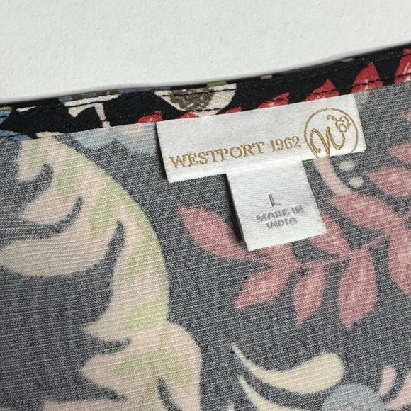 NWT Floral Hippie Strech Midi Longsleeved Dress -black red, lace puffer sleeve L - Picture 14 of 16